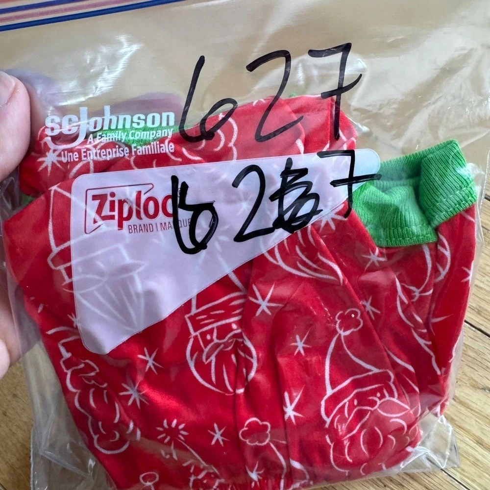 Target Santa Claus Dog Pajamas Red Green Christmas Pet PJS‎ Medium